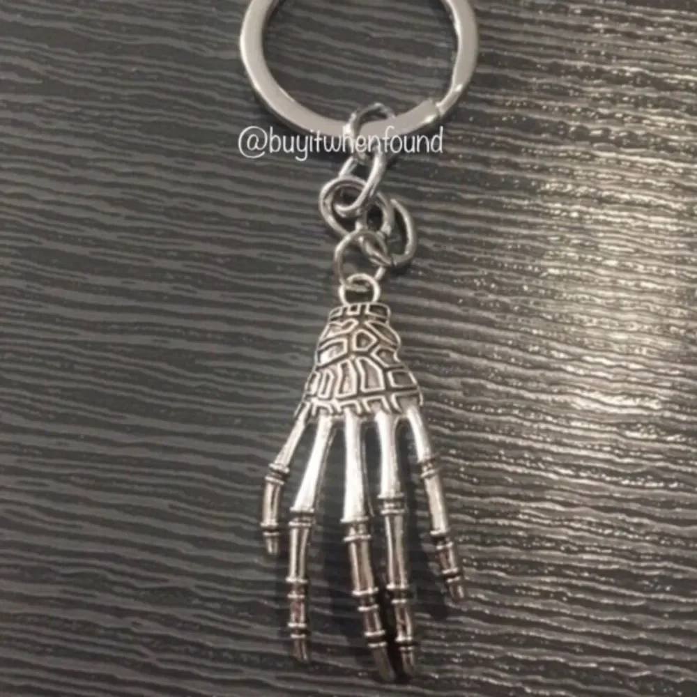 Skeleton Hand Steam Punk Gothic Skull Keychain
